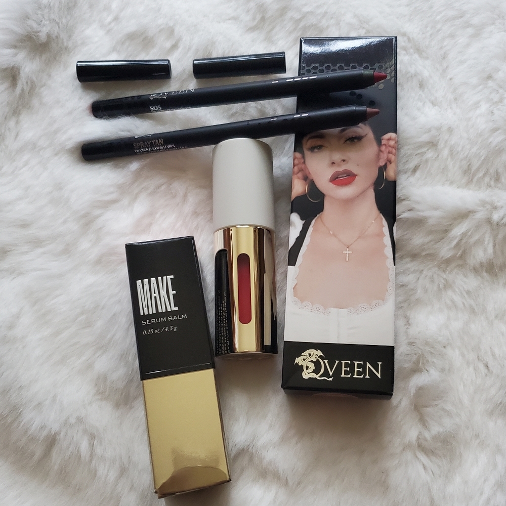 Make Serum Balm & Qveen Lip Liner